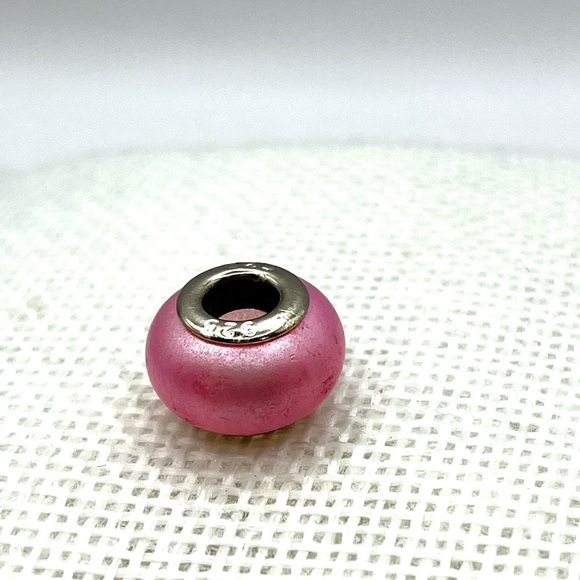 Sterling Silver 925 Pink Bead can be added to any bracelet Pandora Style - Picture 4 of 4
